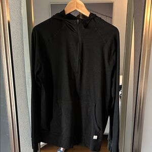 Vuori Black Hoodie with Hood